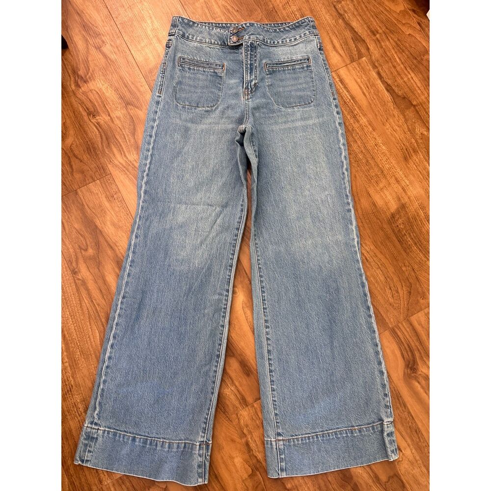 Habitual High Rise Wide Leg Crop Jeans Light Wash Women’s 8/29